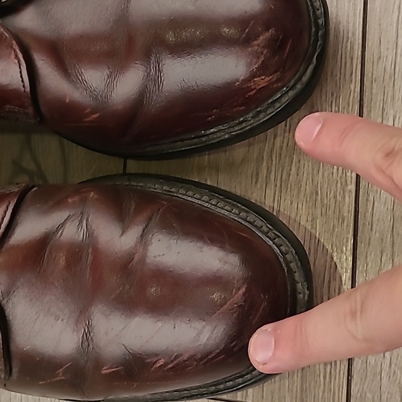 ALLEN EDMONDS Cherry Brown Oxfords Sz 12 B Mens Lace‎ Up Oxfords Dress Shoes main image 10
